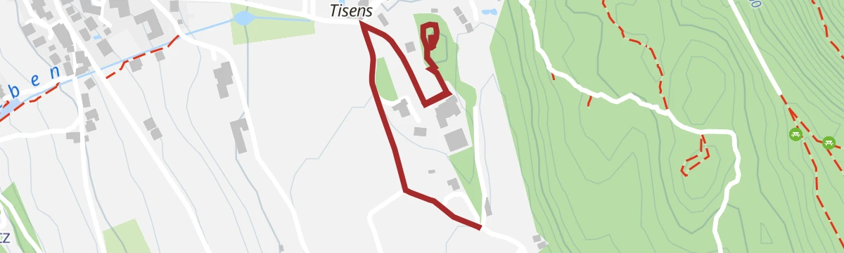 Route map: NUOVO Percorso Internazionale del Feltro Artistico